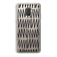 Marrakech Zigzag: Samsung Galaxy A8 (2018) Transparant Hoesje