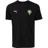 PUMA Marokko Casuals T-Shirt 2024-2026 Zwart Zilver