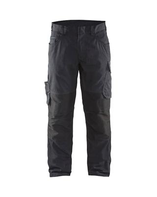 Blåkläder Service werkbroek met stretch zonder spijkerzakken 14951330 | Zwart/Donkergrijs | Maat 52 - 7330509555514