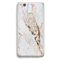 Goud marmer: Huawei Ascend P10 Lite Transparant Hoesje