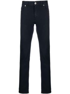 Brioni jean slim à taille basse - Bleu