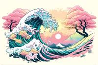 Poster Ada Ingram Pastel Wave 91,5x61cm