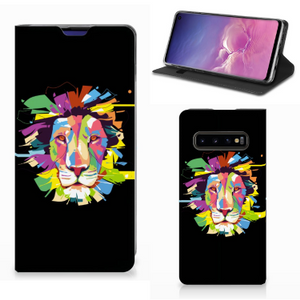 Samsung Galaxy S10 Magnet Case Lion Color