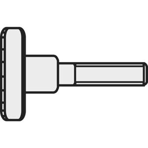 TOOLCRAFT M3*8 D464-5.8:A2K 188713 Kartelbouten M3 8 mm DIN 464 Staal Galvanisch verzinkt 10 stuk(s)