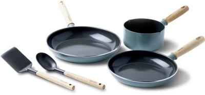 GreenPan Pannenset met Keukenhulpjes Mayflower - 3 Delig