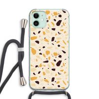 Terrazzo N°13: iPhone 11 Transparant Hoesje met koord