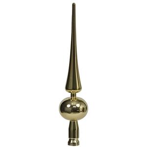 Othmar Decorations Kerstboom piek - goud - 28 cm - kunststof - kerstpiek