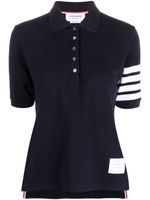 Thom Browne 4-Bar Stripe 2003-print polo shirt - Bleu - thumbnail