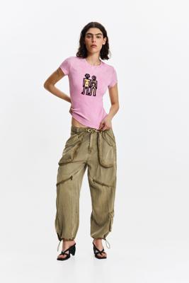 Verloop capribroek - BROWN - XS