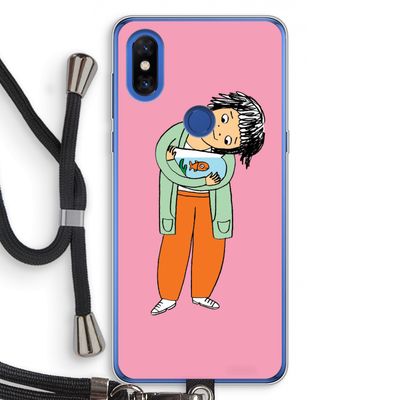 Visknuffel: Xiaomi Mi Mix 3 Transparant Hoesje met koord