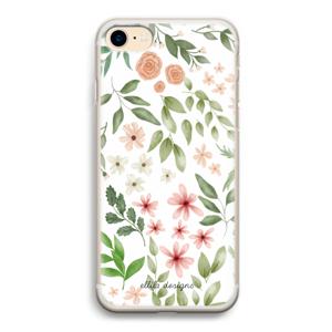 Botanical sweet flower heaven: iPhone 7 Transparant Hoesje