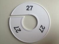 Maatring 11cm wit/zwart 27