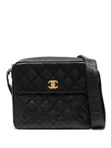 CHANEL Pre-Owned sac porté épaule matelassé (1995) - Noir