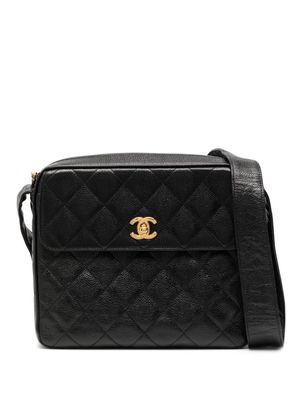 CHANEL Pre-Owned sac porté épaule matelassé (1995) - Noir