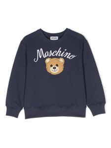 Moschino Kids sweat à motif Teddy Bear - Bleu