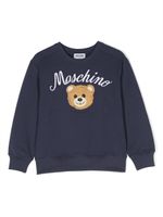 Moschino Kids sweat à motif Teddy Bear - Bleu - thumbnail