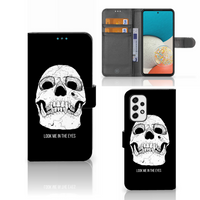 Telefoonhoesje met Naam Samsung Galaxy A53 Skull Eyes