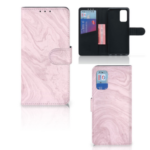 Samsung Galaxy A32 4G Bookcase Marble Pink - Origineel Cadeau Vriendin