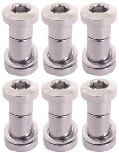 Bofix Zadelpenbout inbus 19 mm - chroom (6 stuks)