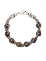 Emanuele Bicocchi bracelet serti de perles - Marron - thumbnail