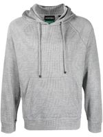 Emporio Armani hoodie à carreaux - Gris