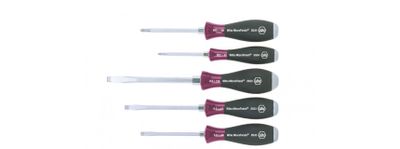 Sleufkop/ Phillips-schroevendraaierset MicroFinish, 5-delig Wiha