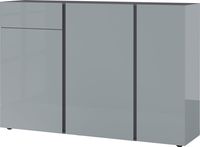 Dressoir Mesa 152 cm breed in grafiet met zilvergrijs - thumbnail