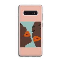 Orange lips: Samsung Galaxy S10 4G Transparant Hoesje