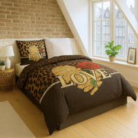 Dekbedovertrek Belle Rose Patroon 200x200 Cm Fresh And Co - Dekbed-Discounter.nl