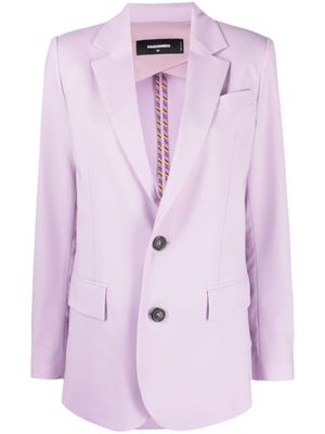 DSQUARED2 blazer à simple boutonnage - Violet
