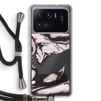 Roze stroom: Xiaomi Mi 11 Ultra Transparant Hoesje met koord