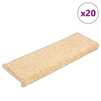 Trapmatten 20 st 65x21x4 cm crème met rechthoekige rand