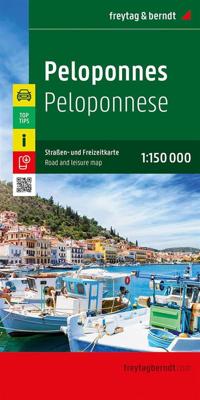 Wegenkaart - landkaart Peloponnesos | Freytag & Berndt