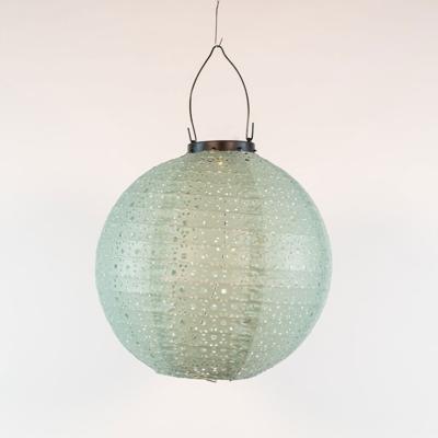 Solar lampion 25 cm sage groen/marrakesh - Annas collection