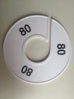 Maatring 11 cm wit/zwart 80