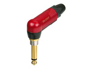 Neutrik NP2RX-AU-SILENT Jackplug 6,35 mm Stekker, haaks Aantal polen: 2 Mono Rood 1 stuk(s)