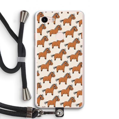 Pony: Pixel 3 XL Transparant Hoesje met koord
