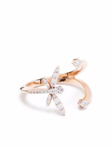 Anapsara bague Dragonfly en or rose 18ct ornée de diamants