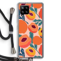 Perzik: Samsung Galaxy A42 5G Transparant Hoesje met koord Perzik: Samsung Galaxy A42 5G Transparant Hoesje met koord