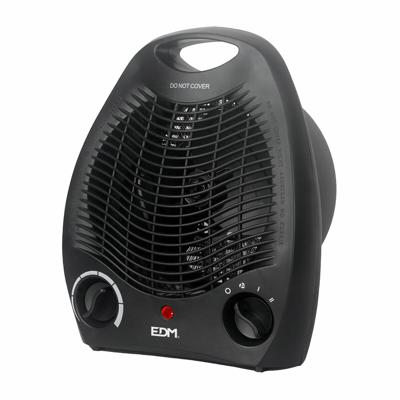 Draagbare elektrische mini-kachel EDM 07220 Zwart 1000 - 2000 W