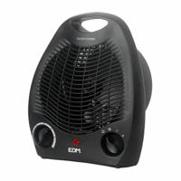 Draagbare elektrische mini-kachel EDM 07220 Zwart 1000 - 2000 W - thumbnail
