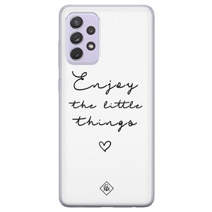 Samsung Galaxy A72 siliconen hoesje - Enjoy life