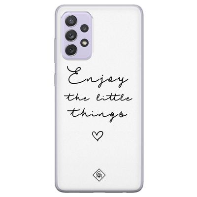 Samsung Galaxy A72 siliconen hoesje - Enjoy life