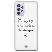 Samsung Galaxy A72 siliconen hoesje - Enjoy life