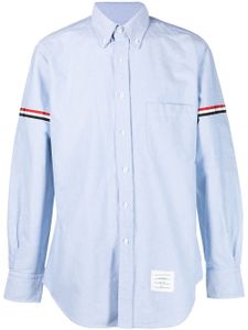 Thom Browne chemise à détails rayés - Bleu