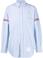 Thom Browne chemise à détails rayés - Bleu - thumbnail