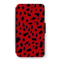 Red Leopard: iPhone 11 Pro Flip Hoesje
