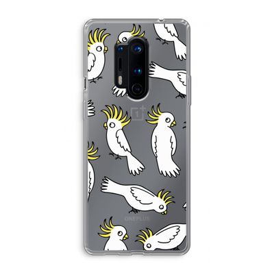 Papegaai: OnePlus 8 Pro Transparant Hoesje