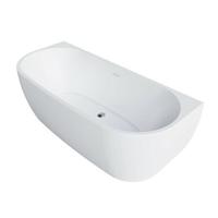 Go by Van Marcke D-Shape Design halfvrijstaand bad back to wall - 180x80cm - acryl - mat wit 20006159
