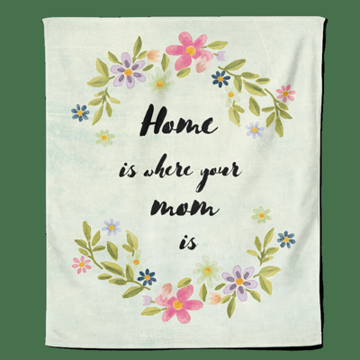 Fleecedeken Moederdag - Home is - Pillow Buddies